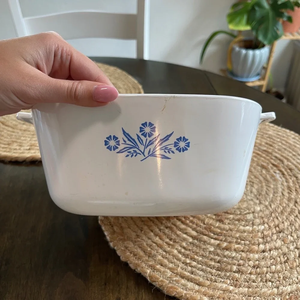 Vintage Corning Ware Blue Cornflower Casserole Dish Set USA
